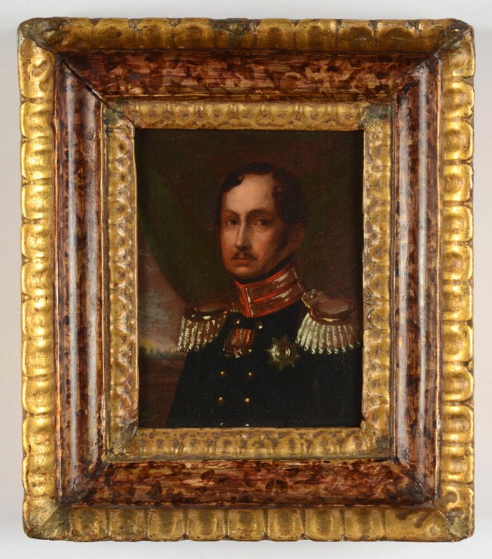 Franz Krueger-Studio»King Friedrich Wilhelm III of Prussia» oil on copper, 1830s