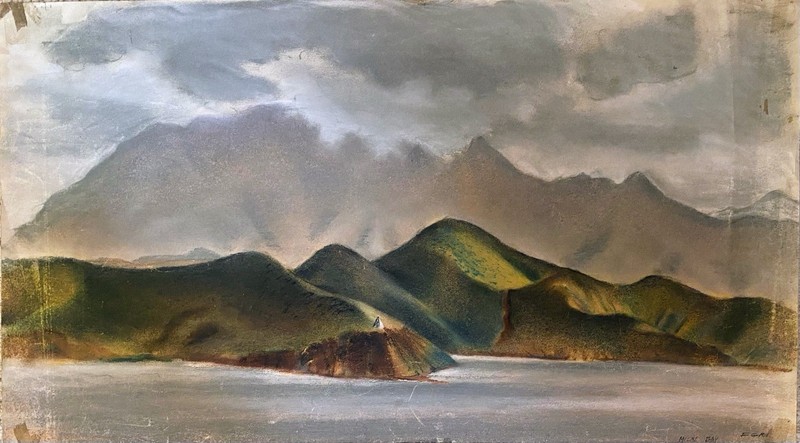 Ted Egri, Taos New Mexico , 24 X 13.5 Pastel on Paper
