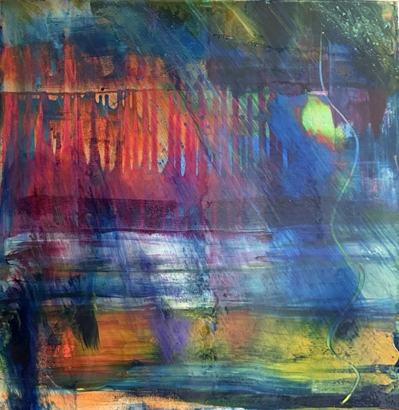 Underwater Wishes Original Painting By Melissa Bollen MBollen Abstract Resin