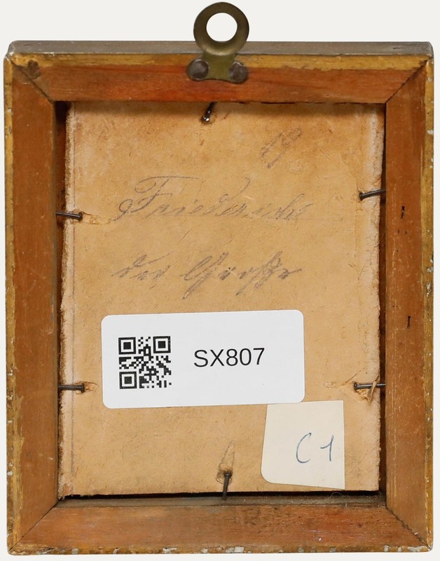 German School Miniature - 19th Century Oil, Frederick the Great gallery