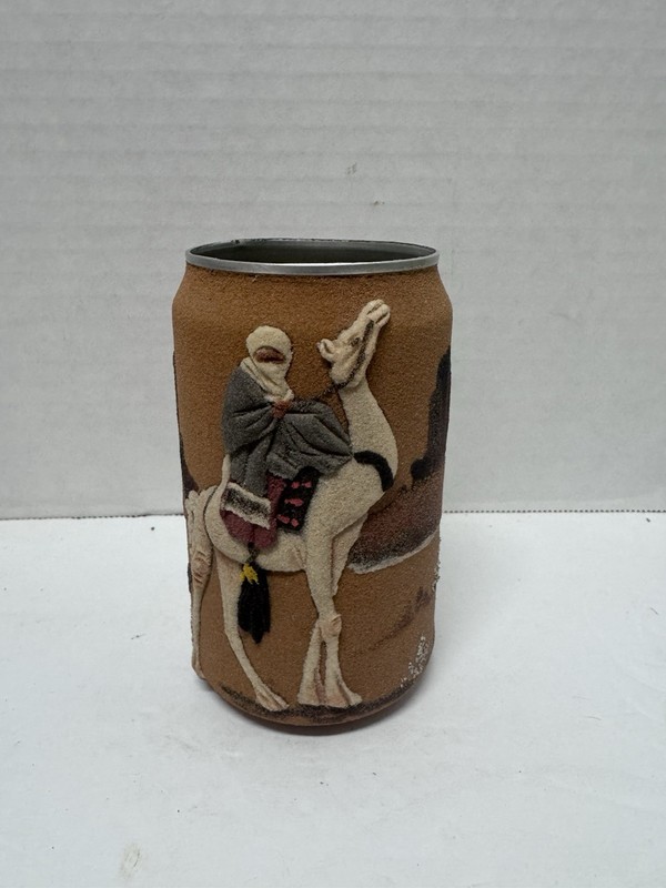 Original 3-D Sand & Clay Artwork Can