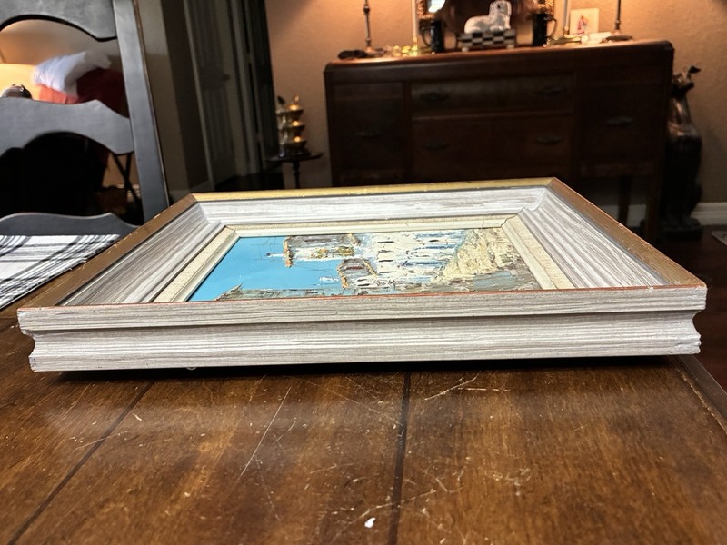 8.75"x6.25" Oil on Canvas by Veguero in 12"x10" Wooden Frame gallery
