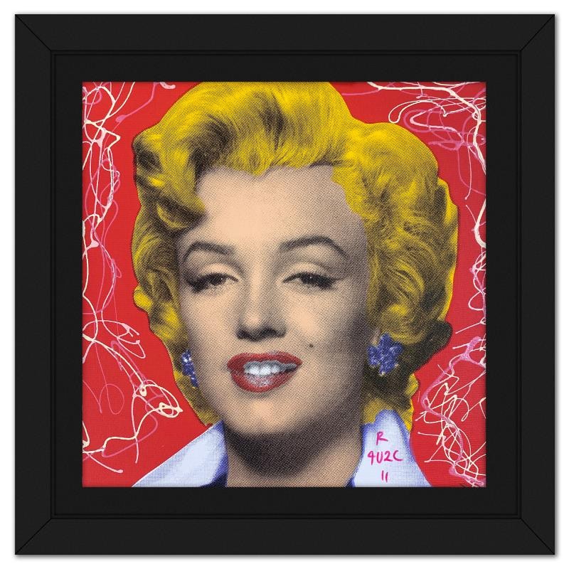 Ringo, «Marilyn Classic» Framed Mixed Media Canvas Hand Signed