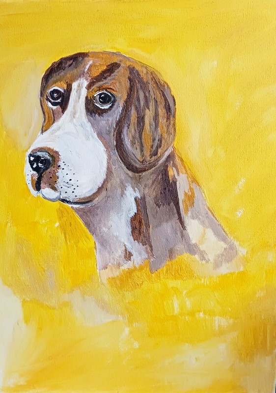 Max The Dog Painting # 160