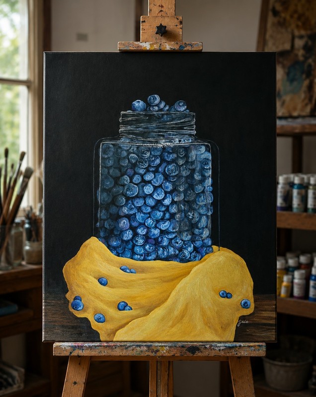 «Fruitful Abundance» Acrylic On Canvas Original Painting