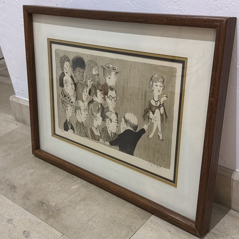 Vintage Signed, Matted, Framed Print Robert Sills Gallery Anthony Joyce Jury Art gallery