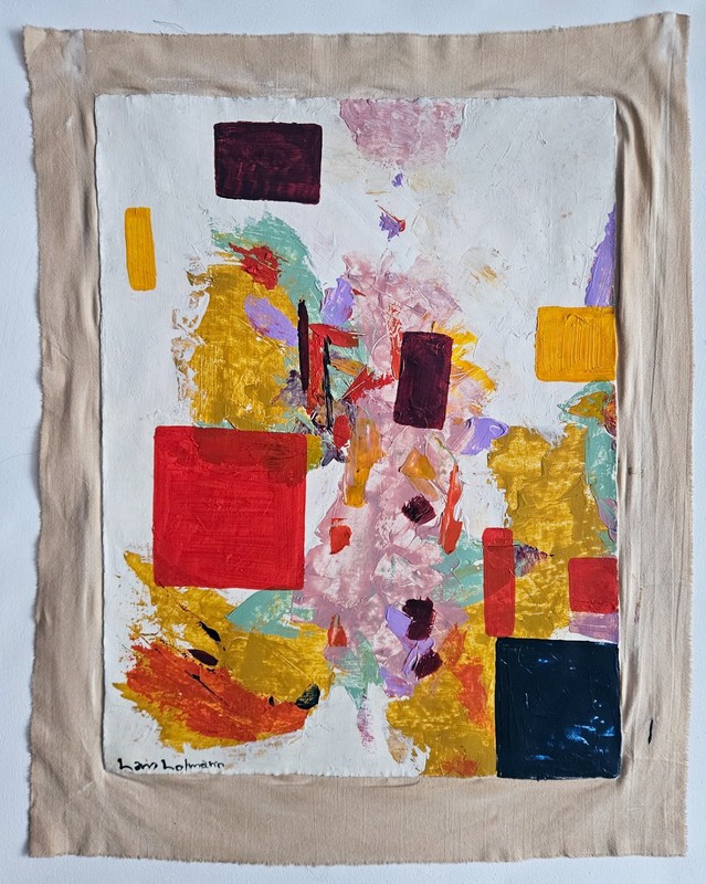 Hans Hofmann Signed Abstract Expressionist Oil Painting on Canvas Modern Art gallery