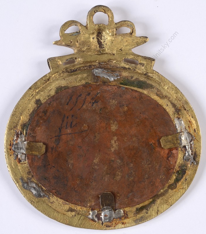 "Hunting scene in Italianate landscape", Dutch oil on copper miniature, 17/18th gallery