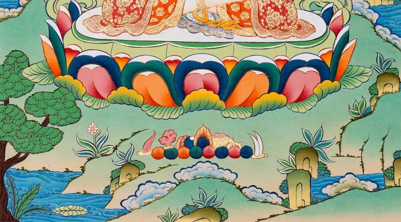 Diamond Heart Dorje Sempa Consort Thangka | Core of Compassionate Resolve Art gallery
