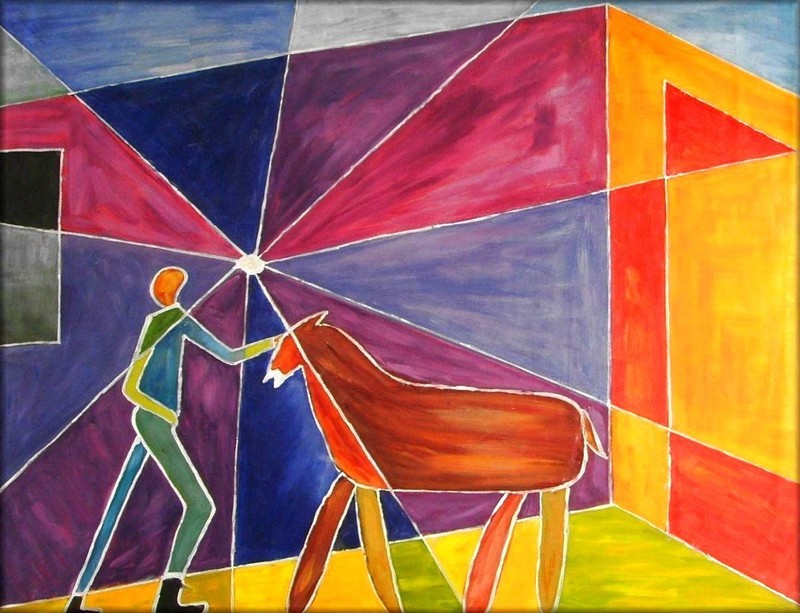 Quality Hand Painted Oil Painting Repro Paul Klee Untitled Abstract 30x40in