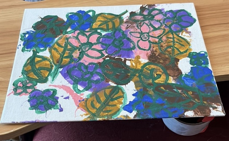 Paw Art, Leaves and Flowers