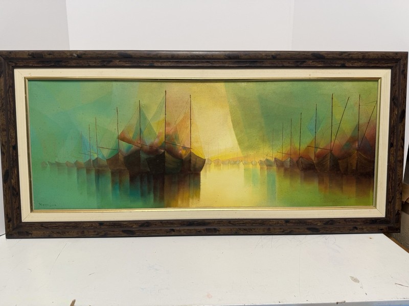 Teodoro Reque Liza (Peruvian 20th/21st Century) Oil On Canvas.