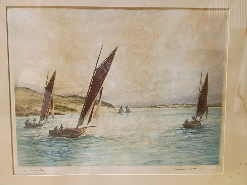 Swanage Bay Beach Dorset England Painting Edward Francis Wells (1876-1952) gallery