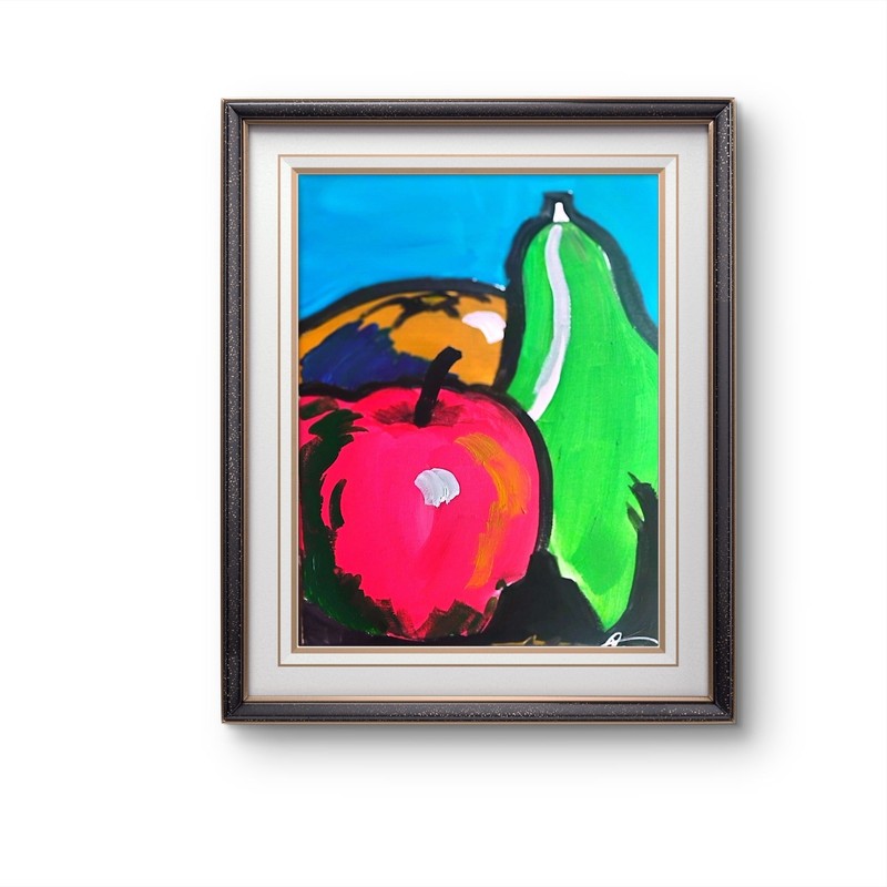 Original art 14 X11 Kitchen Fruits CANVAS Colorful Modern Art Acrylic Painting