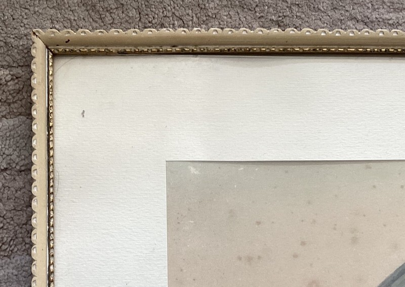 VTG Watercolor Painting Of Wayside Cross In Germany, Signed MVK, 42 gallery