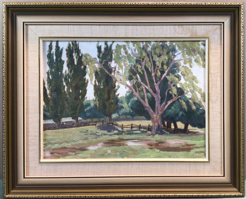 Bob Burns 1943 Entrance Showgrounds Framed Oil Painting
