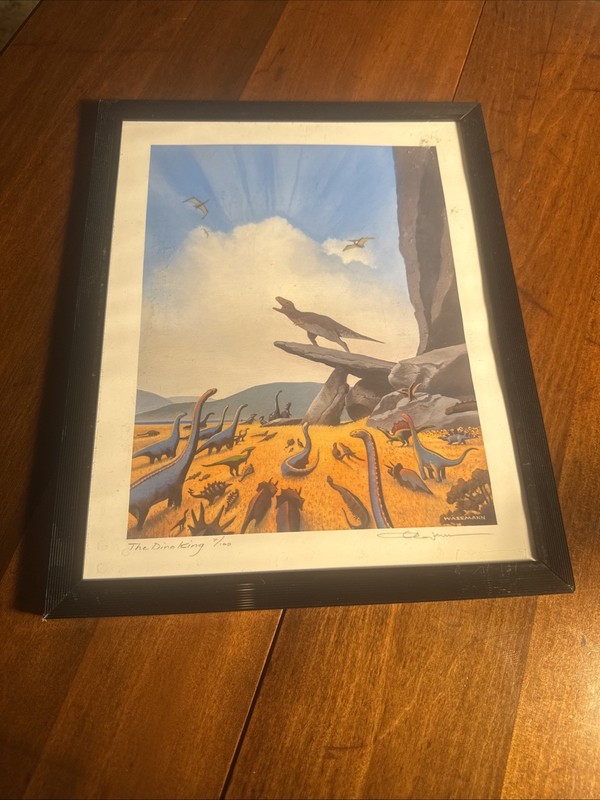 CLIFF WASSMANN “The Dino King 7/100 Hand Signed 15” X 12”