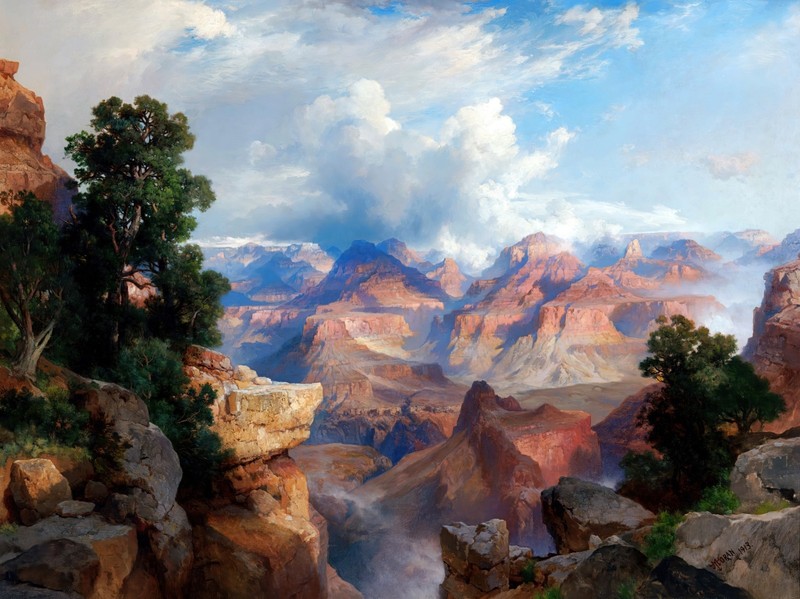 Thomas Moran Grand Canyon Reproduction – Giclee Canvas/Paper/Stretched
