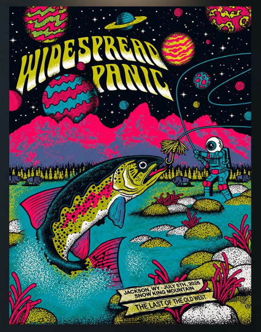Widespread Panic Jackson WY Poster 2026 Snow King Mountain Last Of The Old West