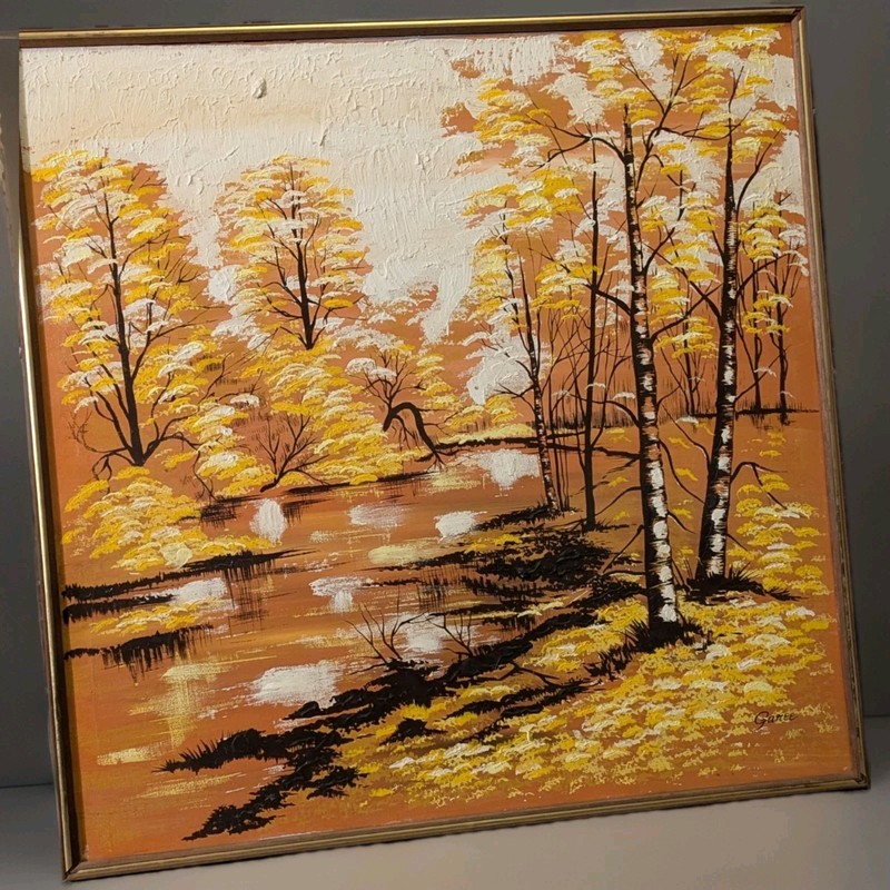 Mid-Center landscape Autumn fall trees