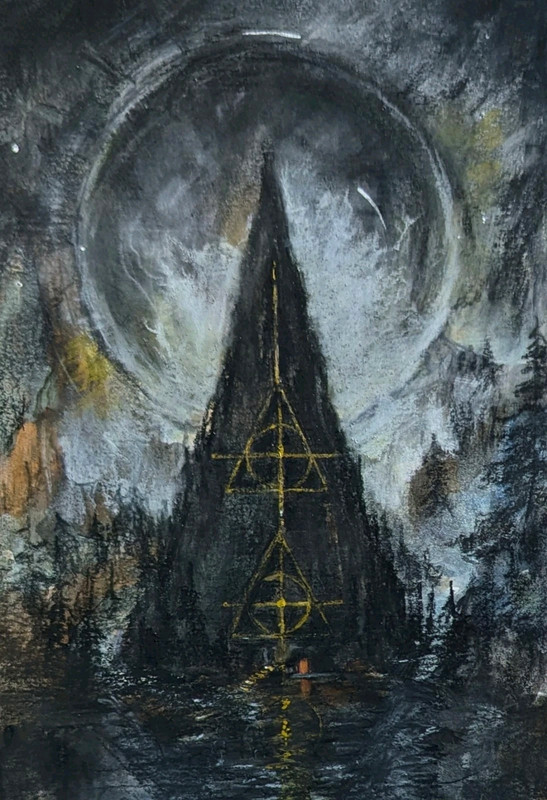 Staraza Axis Gouache and Pastel Painting 5×7″
