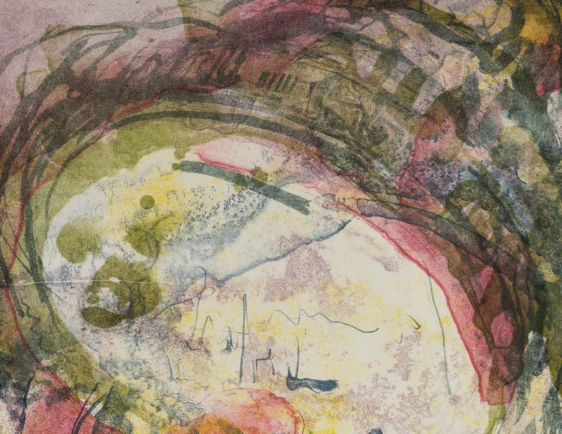 "Celebration" by Bridget Tempest #2/7 Framed Abstract Artwork Print 26.5" Wide gallery