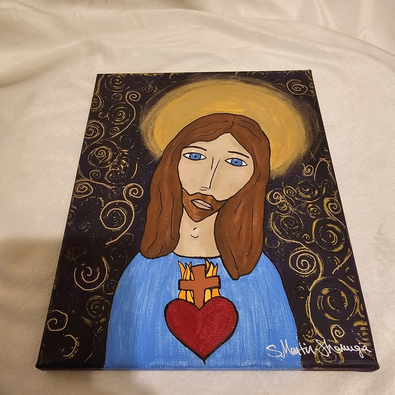 Sacred Heart of Jesus Canvas Painting Wall Art