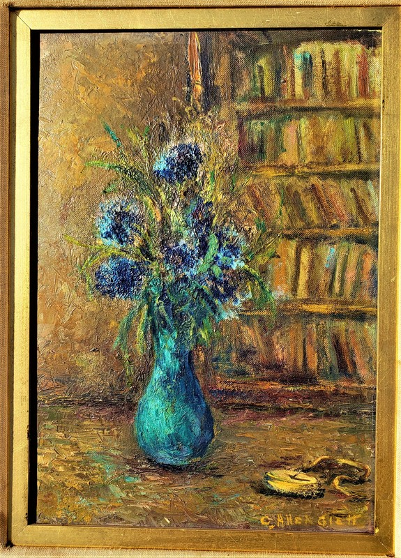 CLARICE ALLEN GLETT Vintage Mid-Century California Plein Air MODERNIST Painting