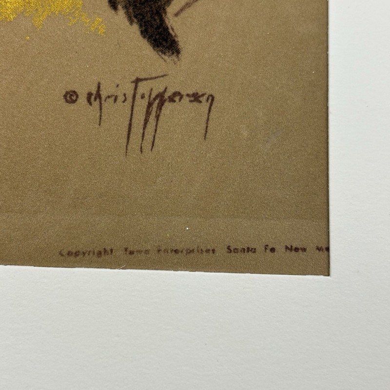 VTG Gerda Christoffersen "Oodees" Native American Girl Print Tewa Enterprises gallery