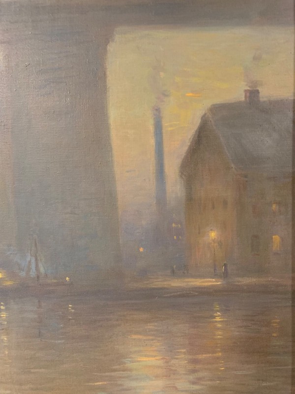 Eliot Candee Clark (1883-1980) American Impressionist Oil Painting New York City gallery