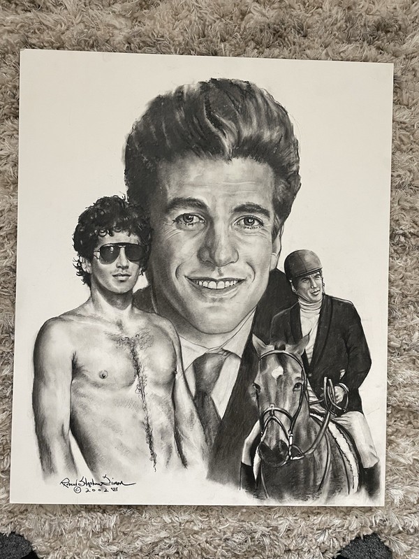 JOHN F KENNEDY JR ORIGINAL PAINTING BY ROBERT STEPHEN SIMON 20×24