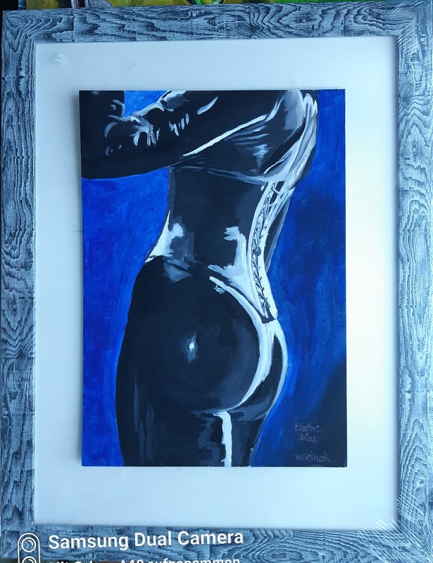 Genuine Rateitzak 1A Fine Art Collectable Electric Blue Fetish Patent Leather gallery