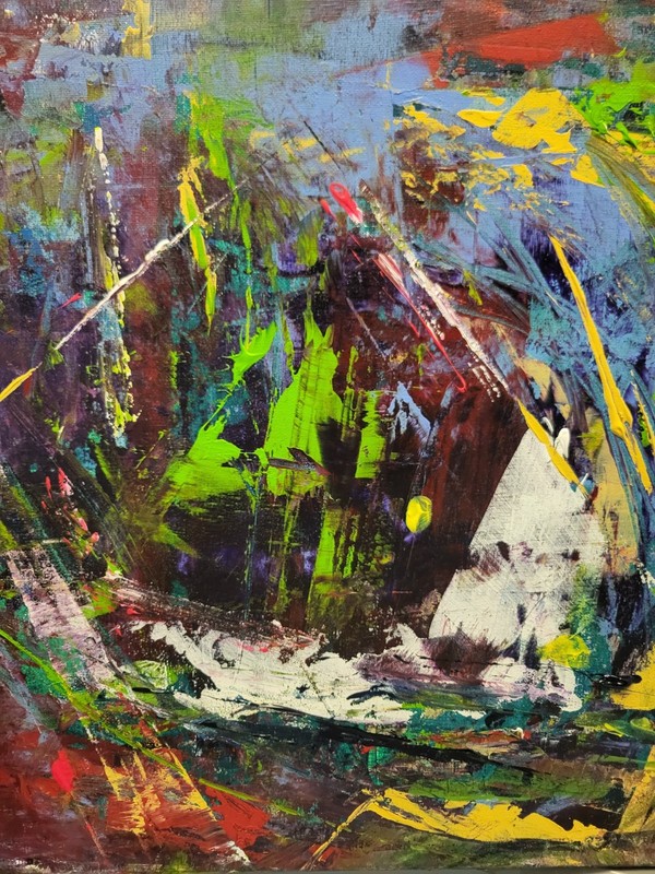 Beautiful Acrylic Artwork Made By Outsider Artist Justin Stankus