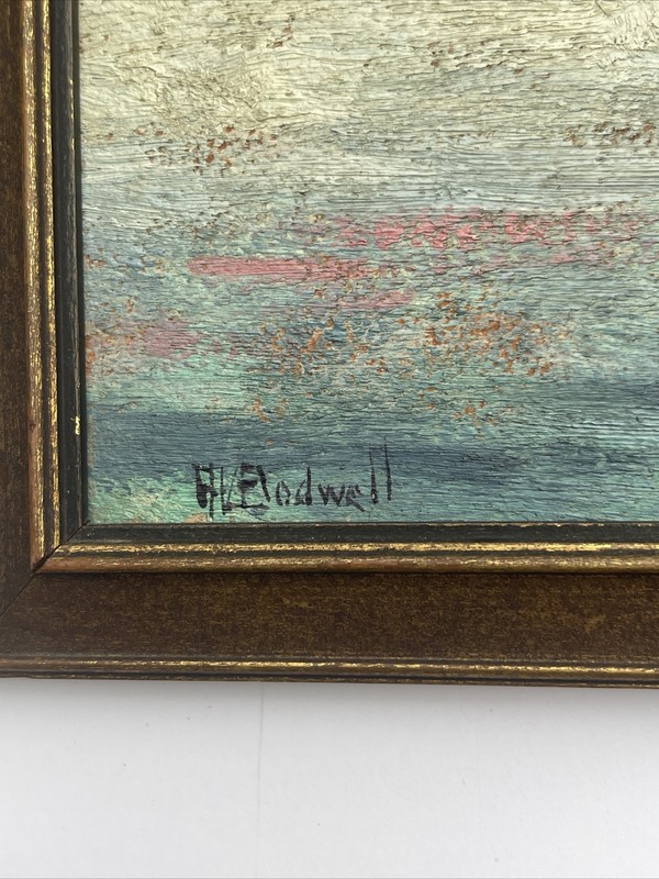 American Impressionism Painting ARTHUR BODWELL WPA ERA SEASCAPE NAUTICAL BOATS gallery