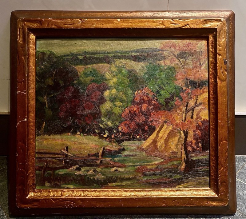 Fine Antique WPA Era Northwest Regionalist Oil Painting – Grauer Pulliam 1940’s