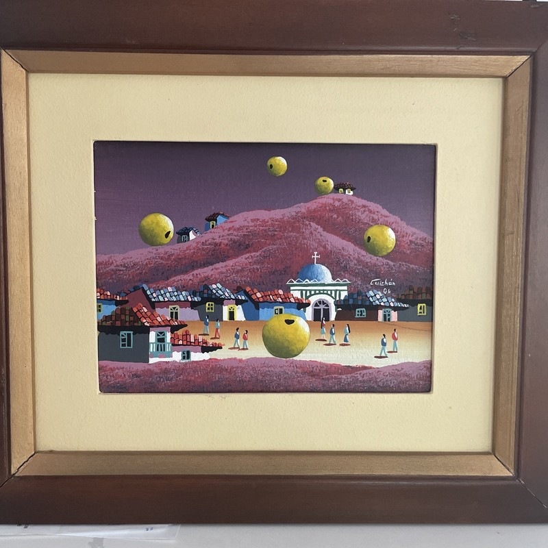 Gonzalo Endara Crow STYLE Acrylic Painting on Canvas Signed and Dated 2006