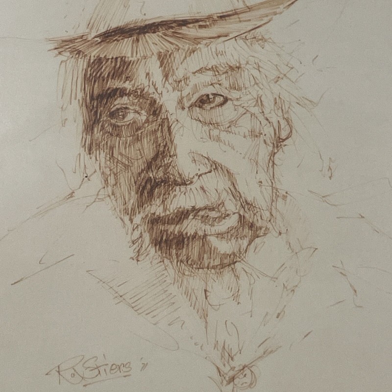 R Stiers Sketch Man With Hat Sketch gallery