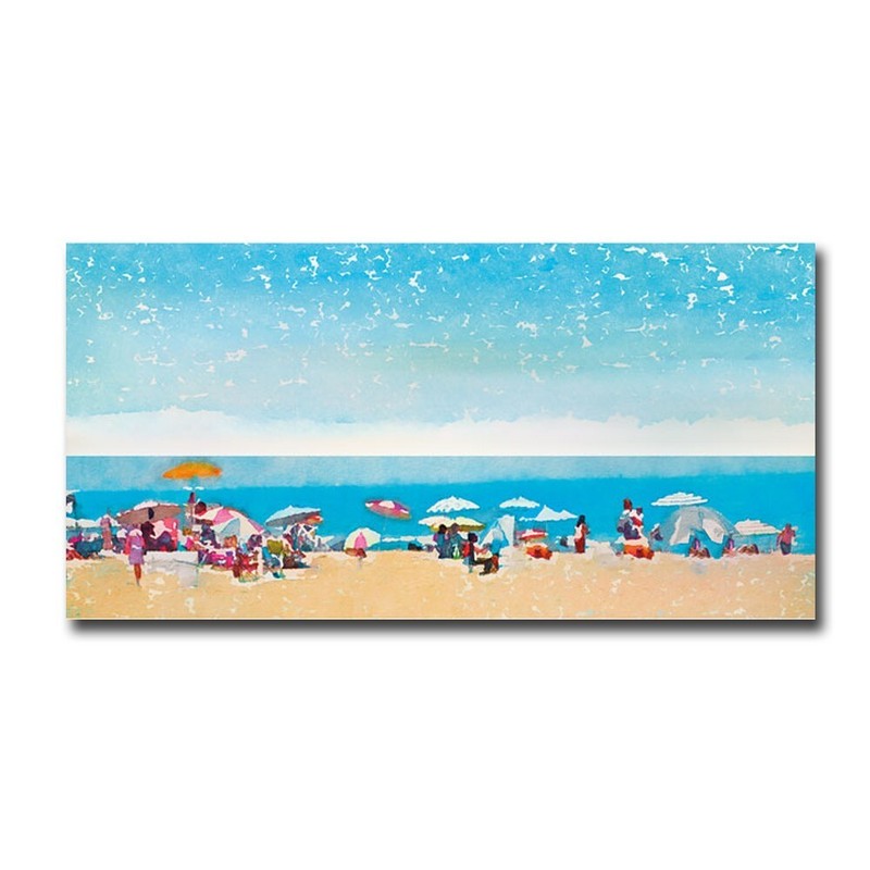 Beach Days 1 by Irena Orlov Gallery-Wrapped Canvas Giclee Art (12 in x 24 in)
