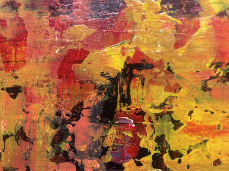 Gerhard Richter Original Painting Artwork German Abstract Expressionist Art G22 gallery
