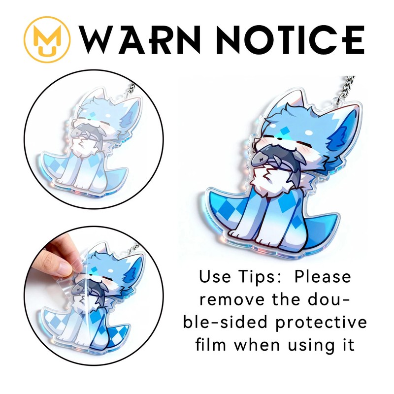 Fern Waifu Cartoon Double sided keyring Pendant Accessories Anime Props gallery
