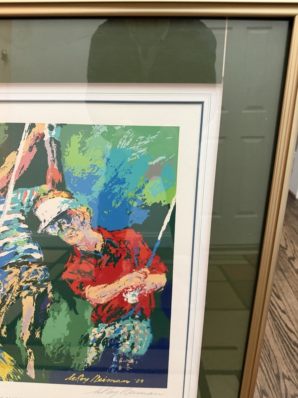LeRoy Neiman Signed Golf Winners Serigraph Framed Limited Edition Artwork gallery