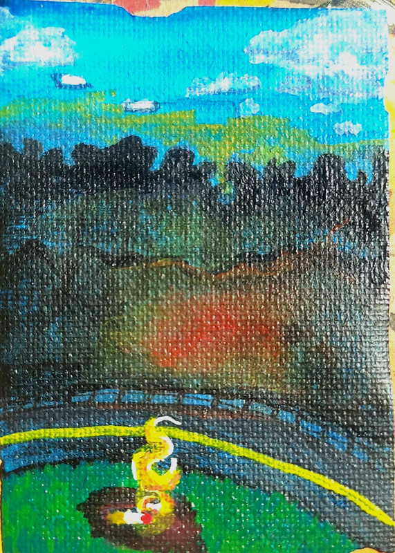 «Utah Cigs» aceo original art card 2026