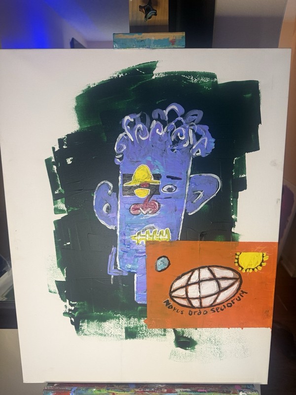 acrylic on canvas original art adventure time finn jake
