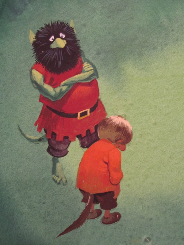 VINTAGE AMERICAN ILLUSTRATOR ART PAINTING TROLL CHILDREN BOOK CARTOON CHARACTER gallery