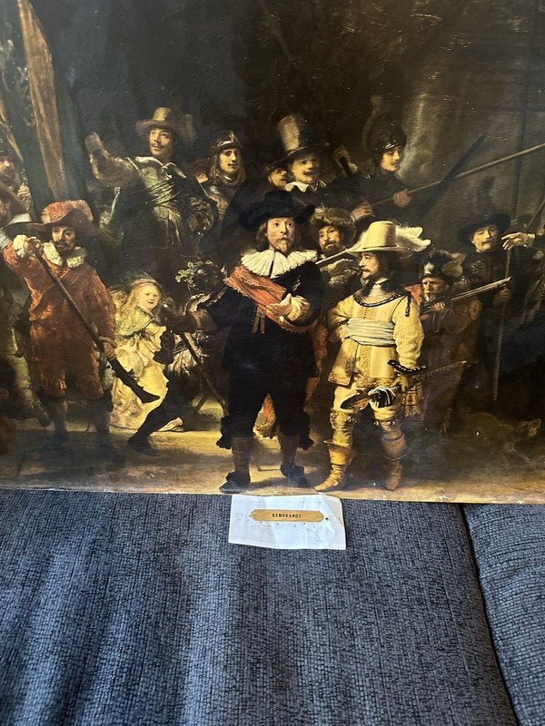 Rembrandt van Rijn (1606-1669) - -The Nightwatch. 23x 28 Painting No Frame gallery
