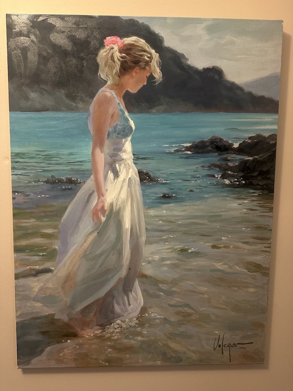 Vladimir Volegov, the Delicate Amble Canvas deluxe, 30×40 In, #57/195, Signed