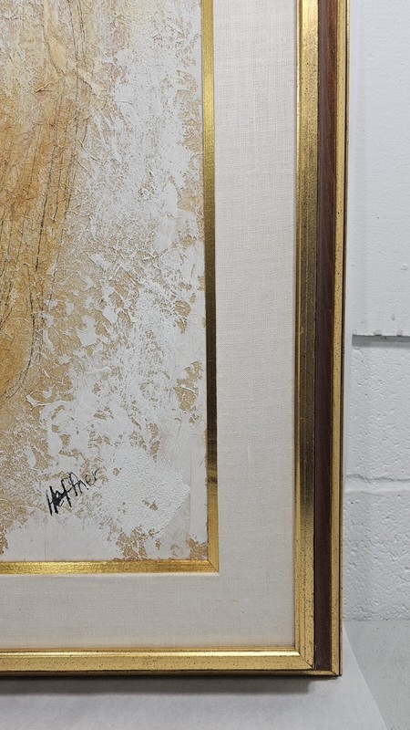 Min Century Heffner Oil On Rice Paper On Canvas Cooper Union gallery