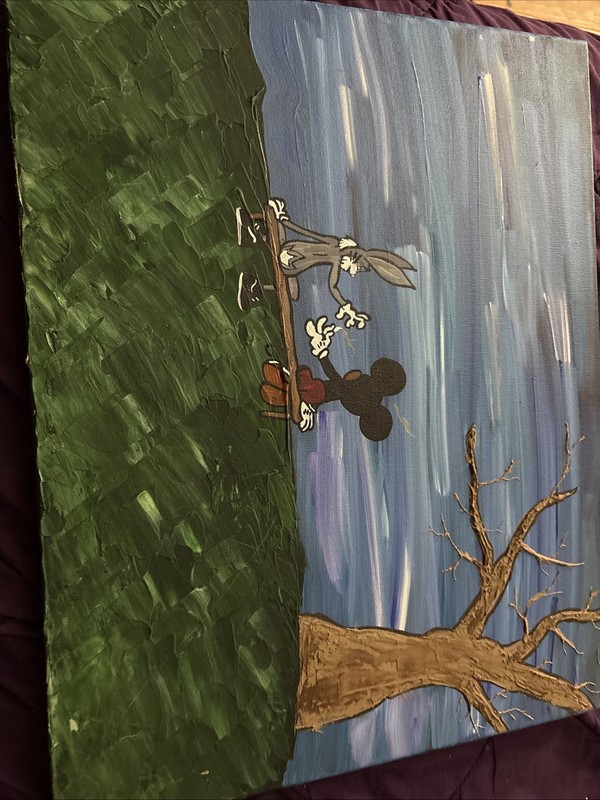 Childhood Pals Getting High Painting