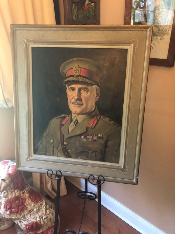 Kenneth Forbes Artist portrait of General Sr Alan G Cunningham 1933 War Art Rare