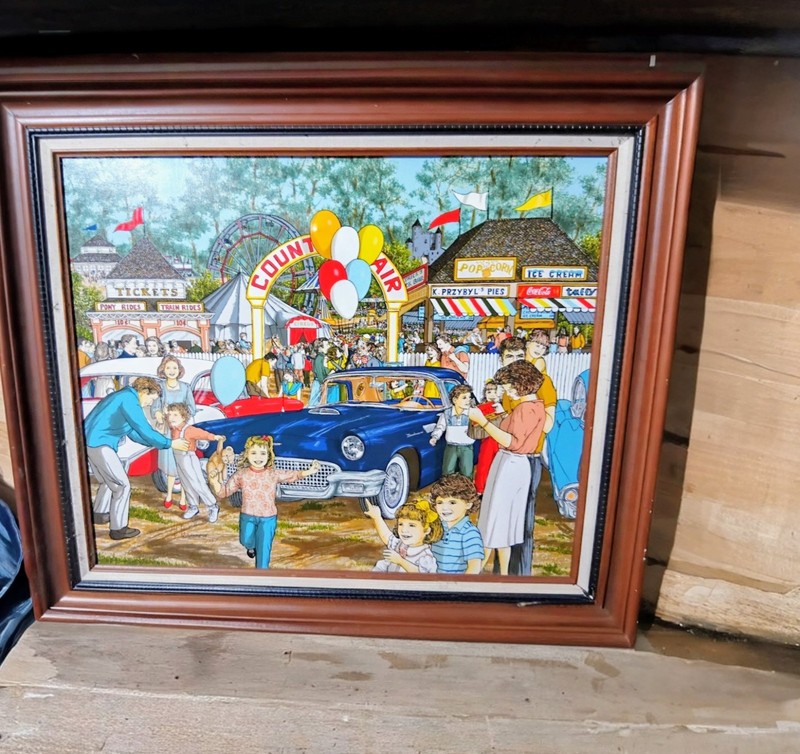 H. Hargrove County Fair-Ford Thunderbird Limited Edition 46/1500 Custom Framed